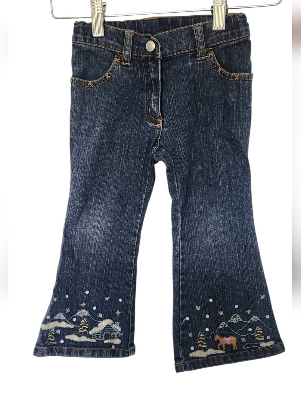 Vintage Gymboree Winter / Christmas Denim Jeans
